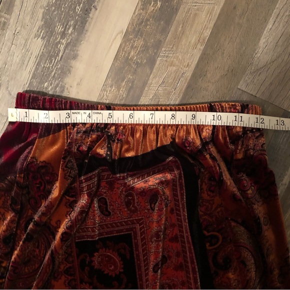 CLIO Velvet Ankle Length Skirt - Picture 5 of 6